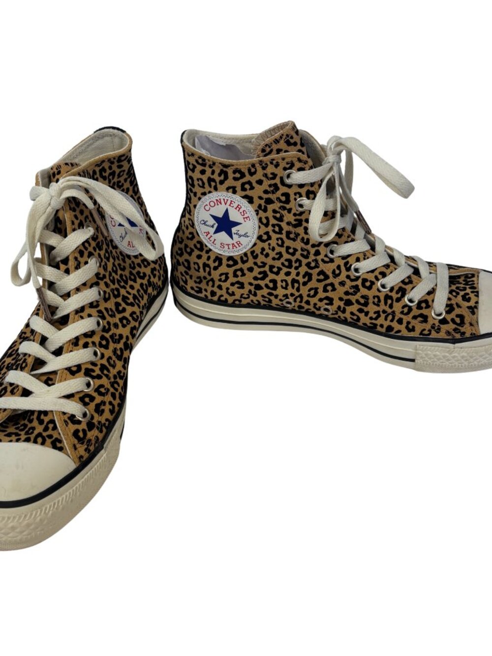 Converse Leopard Print High Tops (Women’s Size 9/ Men’s Size 7) - Picture 2 of 6
